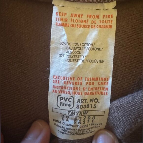 Vintage Puma Full Zip Velour Jacket - Large - Picture 4 of 7